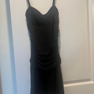 BCBG jersey net black dress